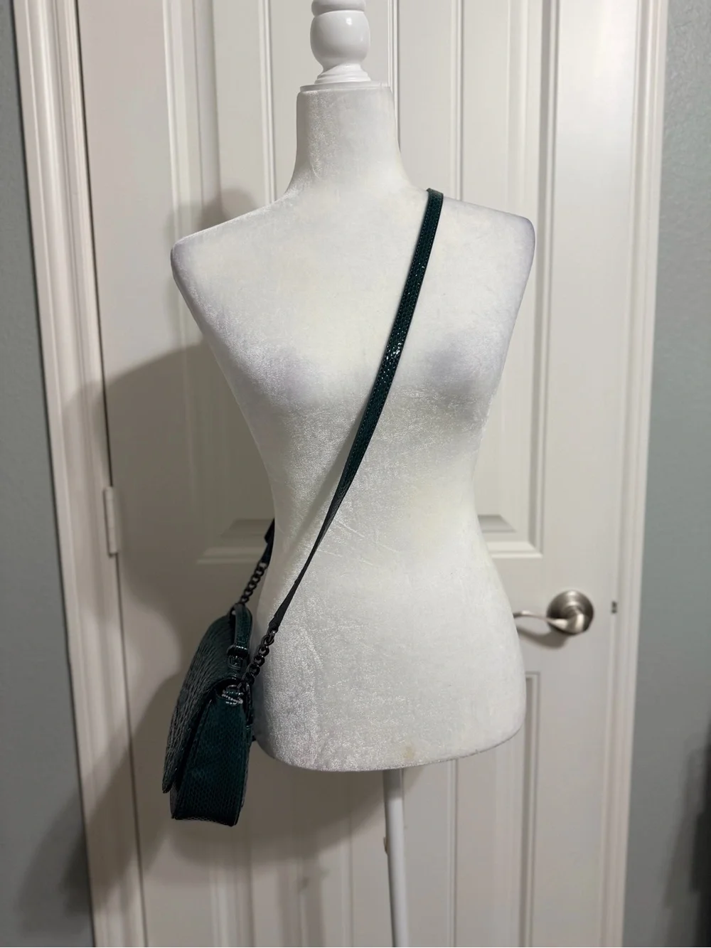 Karl Lagerfeld Emerald Quilted Crossbody Bag